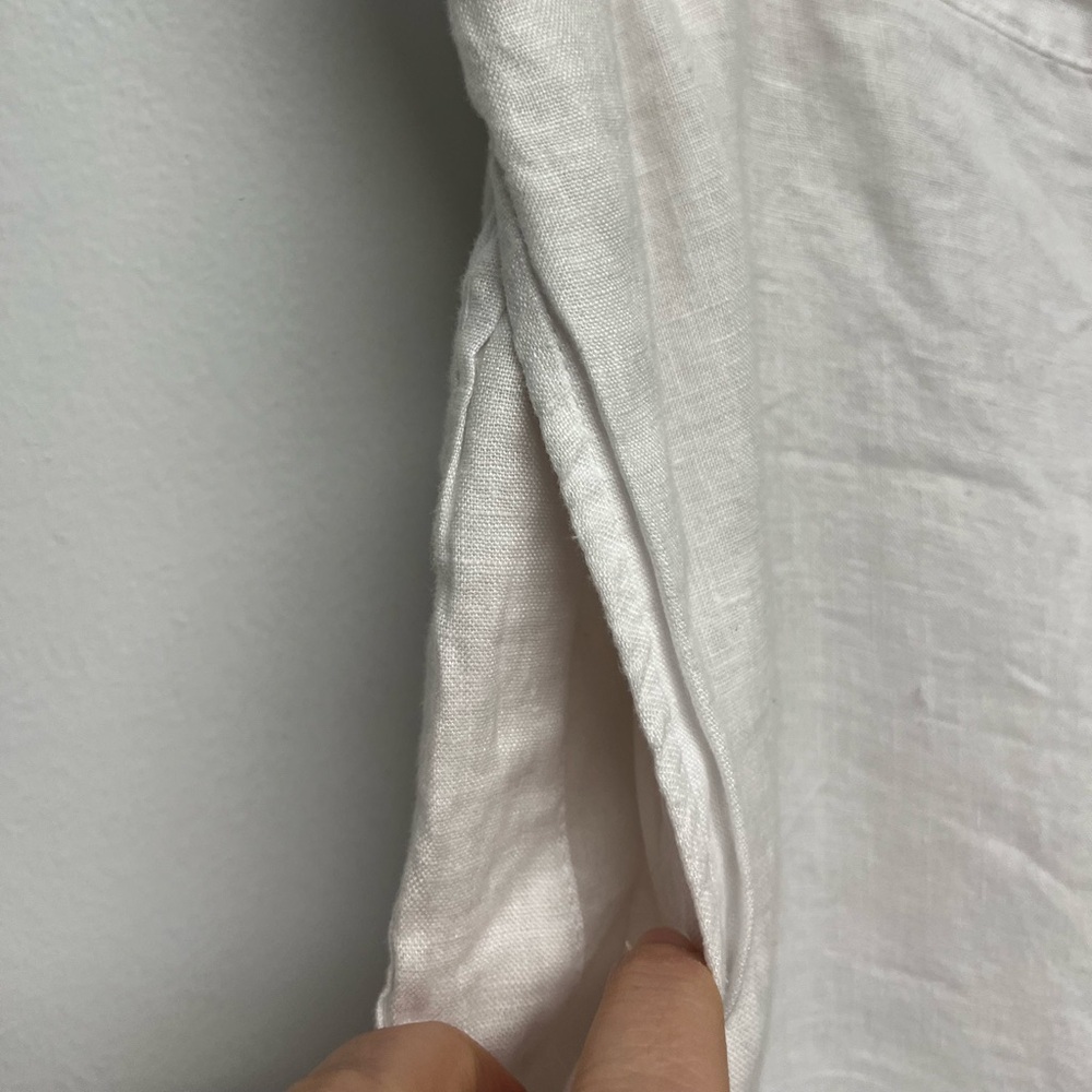 NWT Rachel Zoe White Linen Pants L - Picture 2 of 6